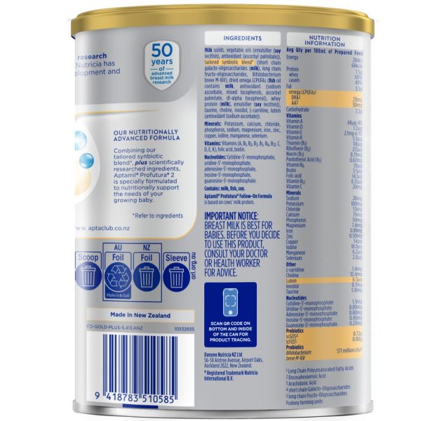 Sữa Aptamil Úc Profutura số 2 800g (6 - 12 tháng) (Giao bao bì ngẫu nhiên)